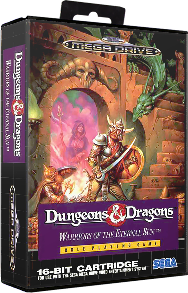 Sega Megadrive - D&D Warriors of the Eternal Sun (Reproduction)