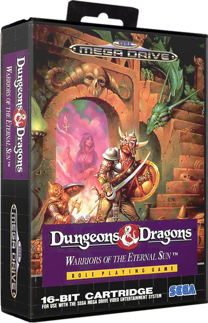 Sega Megadrive - D&D Warriors of the Eternal Sun (Reproduction)