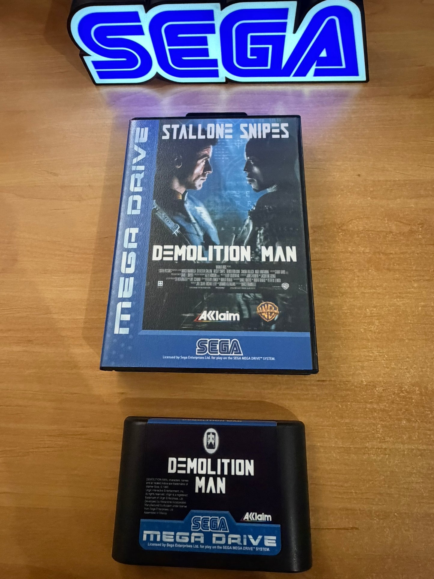 Sega Megadrive -demolition man (Reproduction)