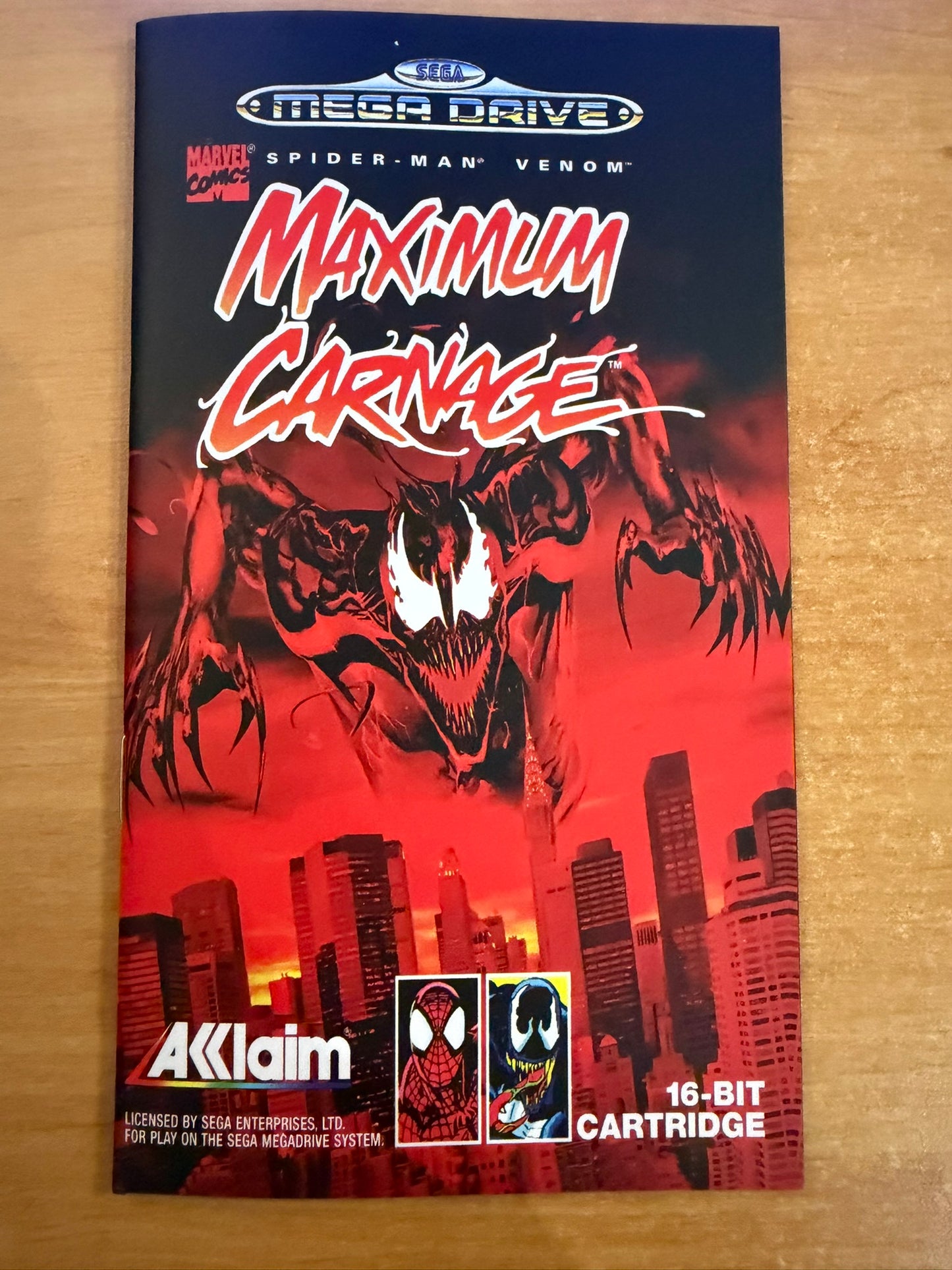 Sega megadrive  - Spider-Man: Maximum Carnage - complet (reproduction)