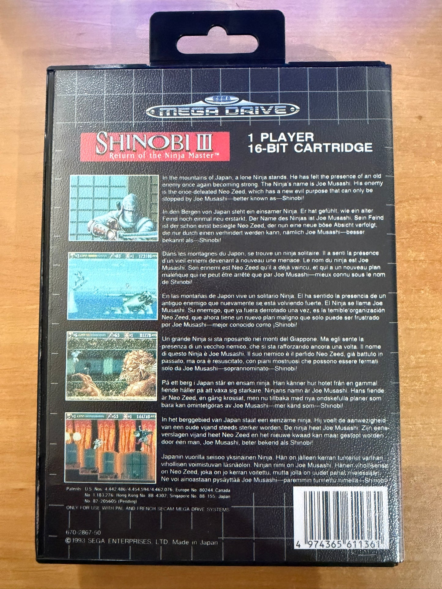 Sega Megadrive - Shinobi III (Reproduction)