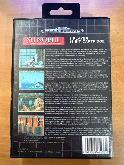 Sega Megadrive - Shinobi III (Reproduction)