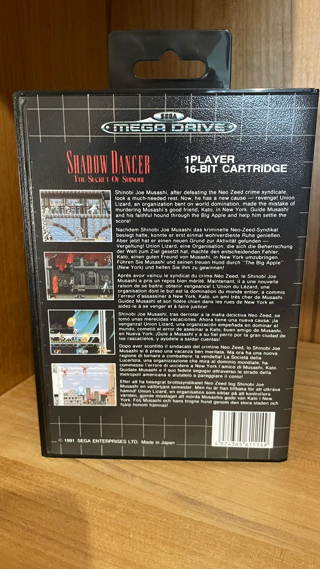 Sega Megadrive - Shadow Dancer (Reproduction)