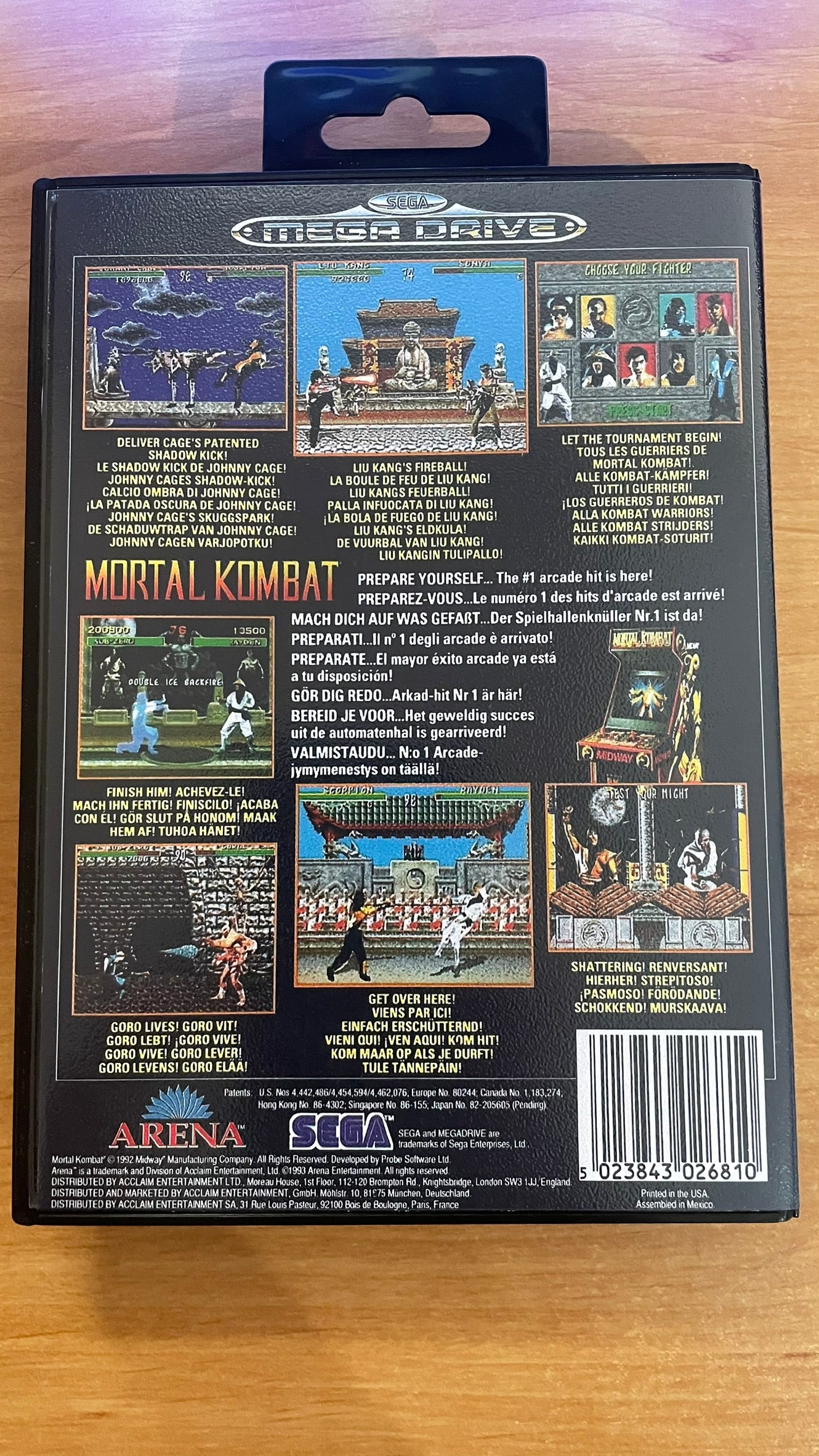 Sega Megadrive - Mortal Kombat (Reproduction)