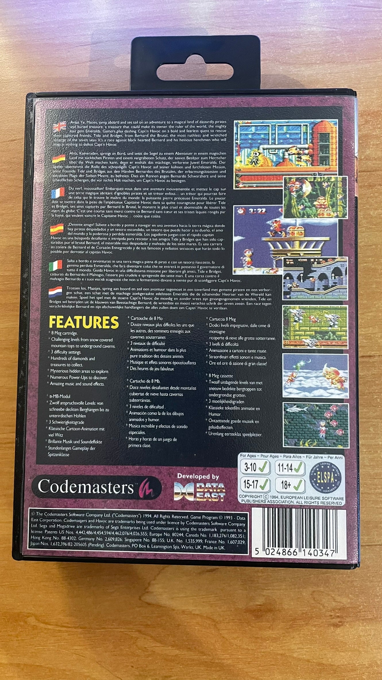 Sega Megadrive - High Seas Havoc (Reproduction)