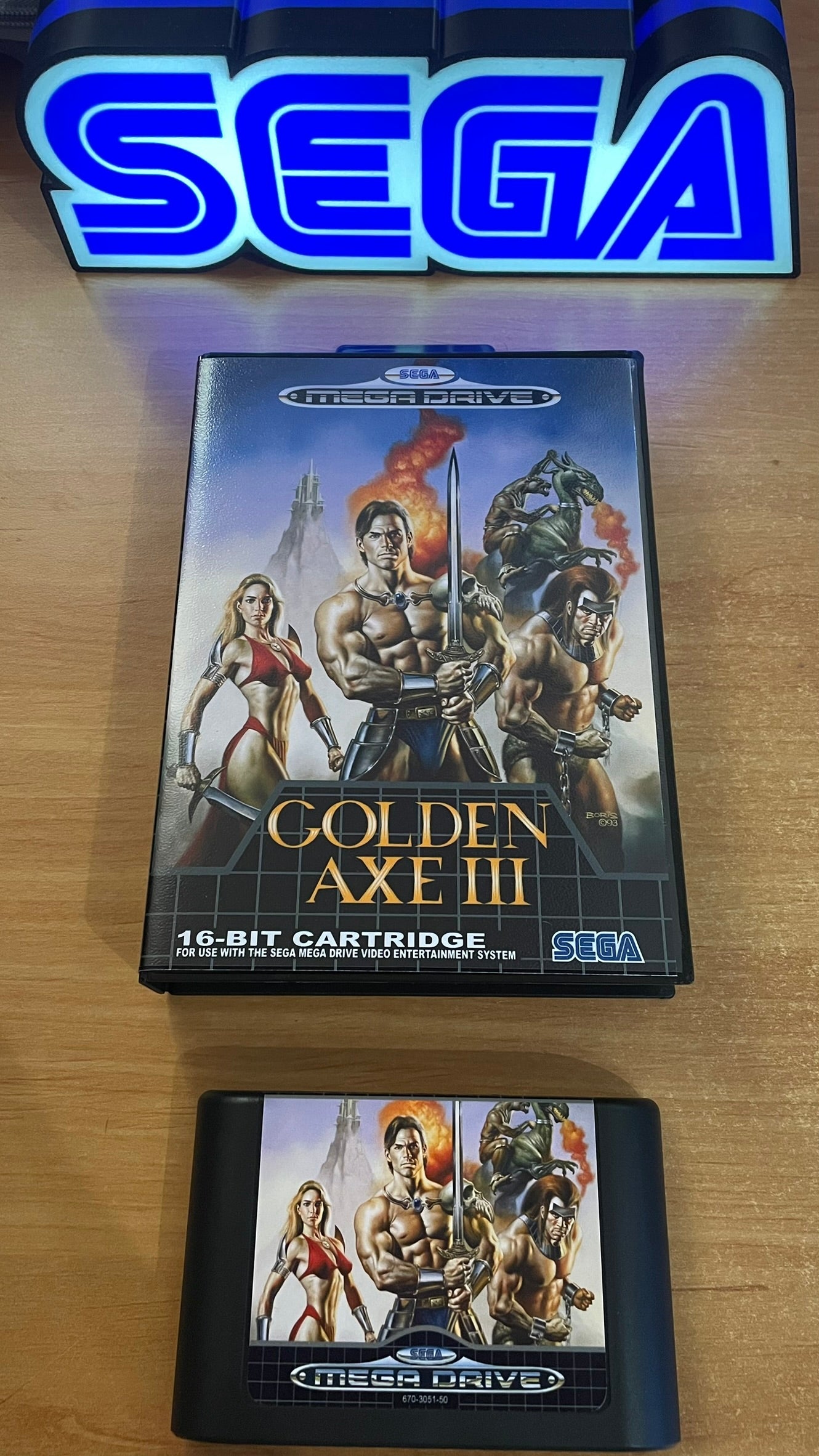 Sega Megadrive - Golden Axe 3 (Reproduction)
