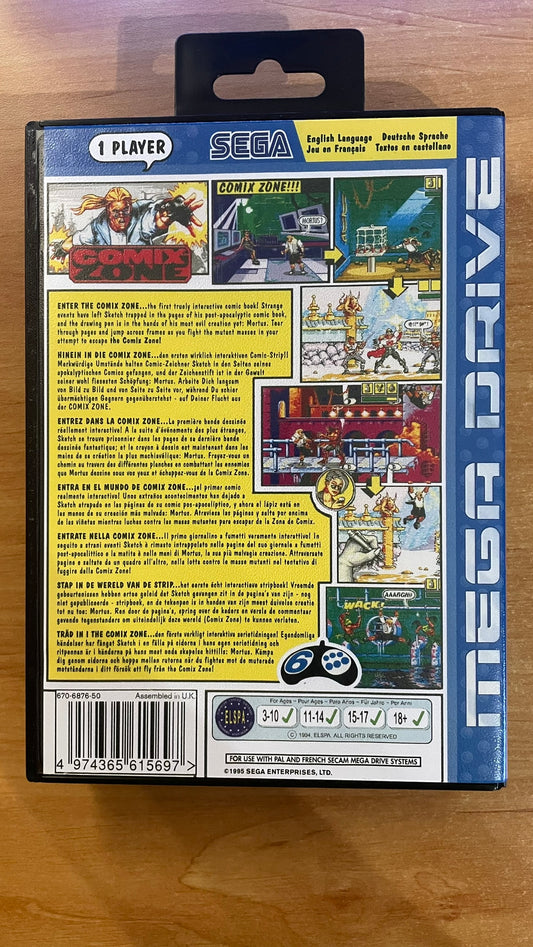 Sega Megadrive - Comix Zone (Reproduction)