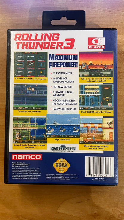 Sega Megadrive - Rolling Thunder 3 (Reproduction)