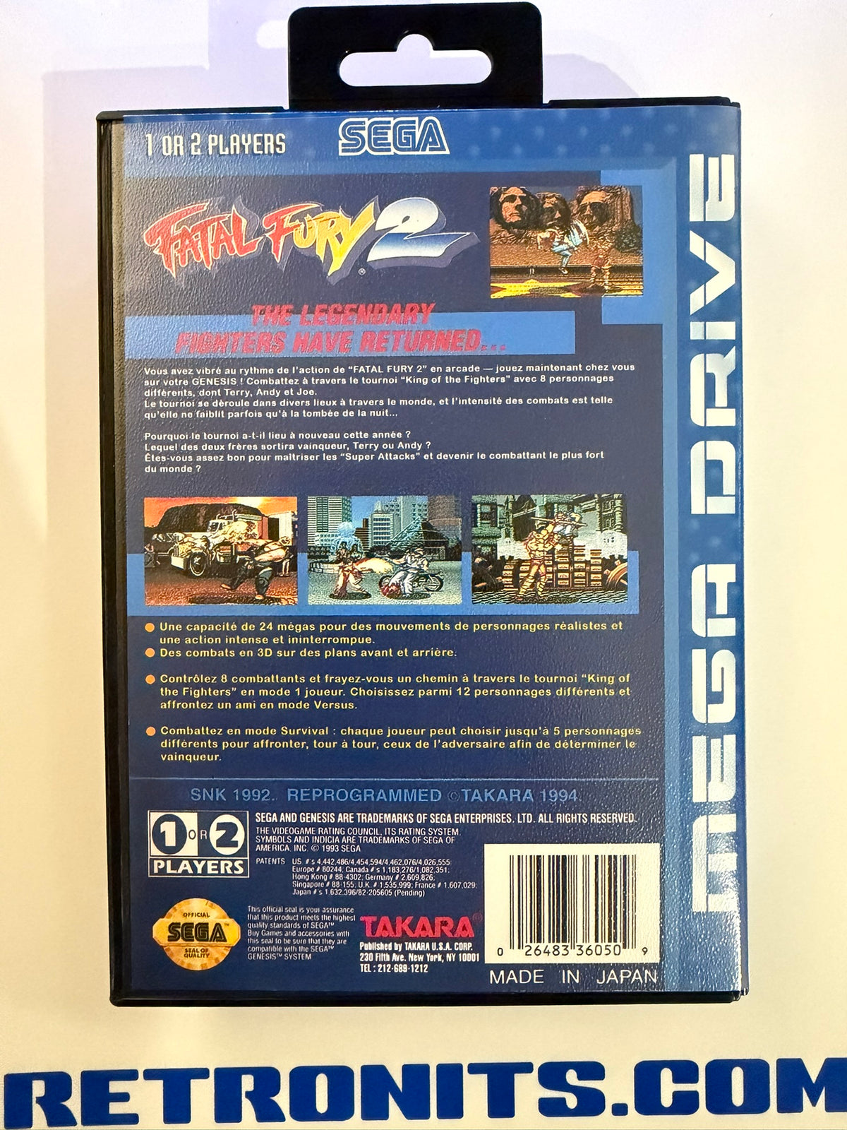 Sega MegaDrive - Fatal fury 2 (Reproduction)