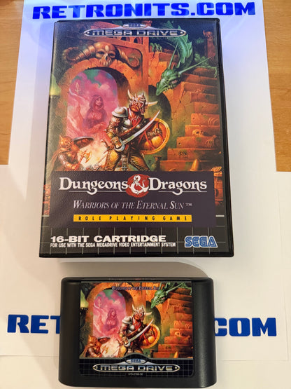 Sega Megadrive - D&D Warriors of the Eternal Sun (Reproduction)