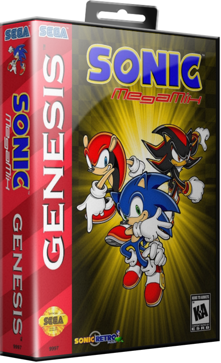 Sega Megadrive - Sonic Megamix   (Reproduction)
